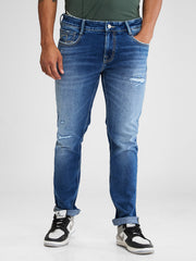 Spykar Mens Jeans Mdact2Bd387 Mid Blue
