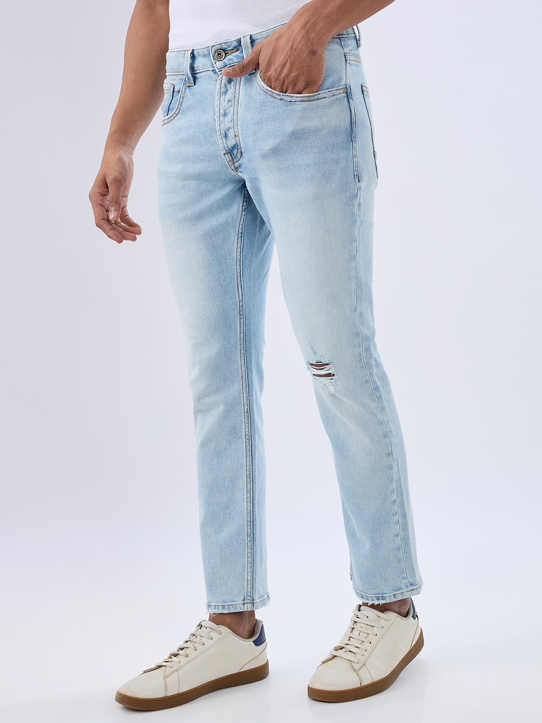 SPYKAR MENS JEANS MDACT2BE278 LIGHT BLUE