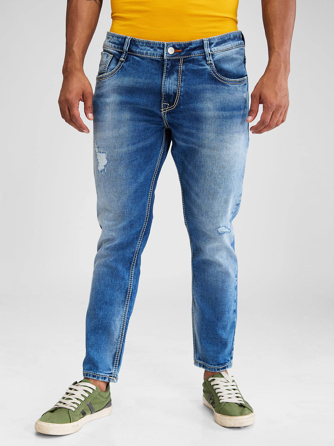 Spykar Mens Jeans Mdank2Bd108 Light Blue
