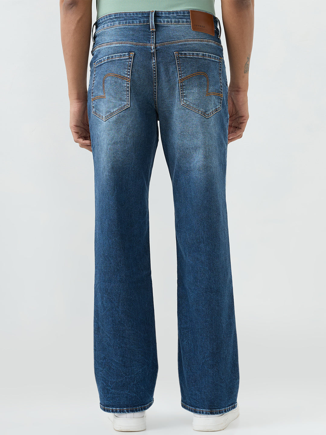 Spykar Mens Jeans Mdbct2Be011 Mid Blue