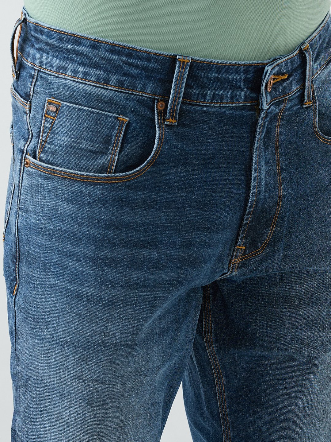 Spykar Mens Jeans Mdbct2Be011 Mid Blue