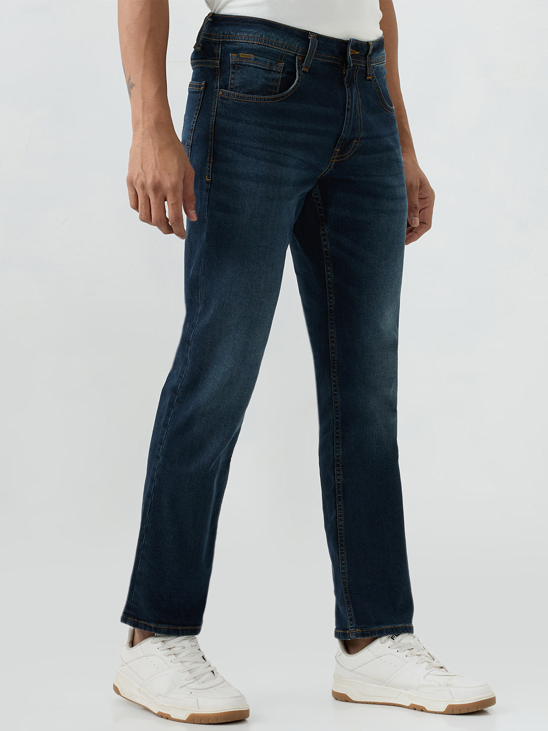 Spykar Mens Jeans Mdch2Be038 Dark Blue