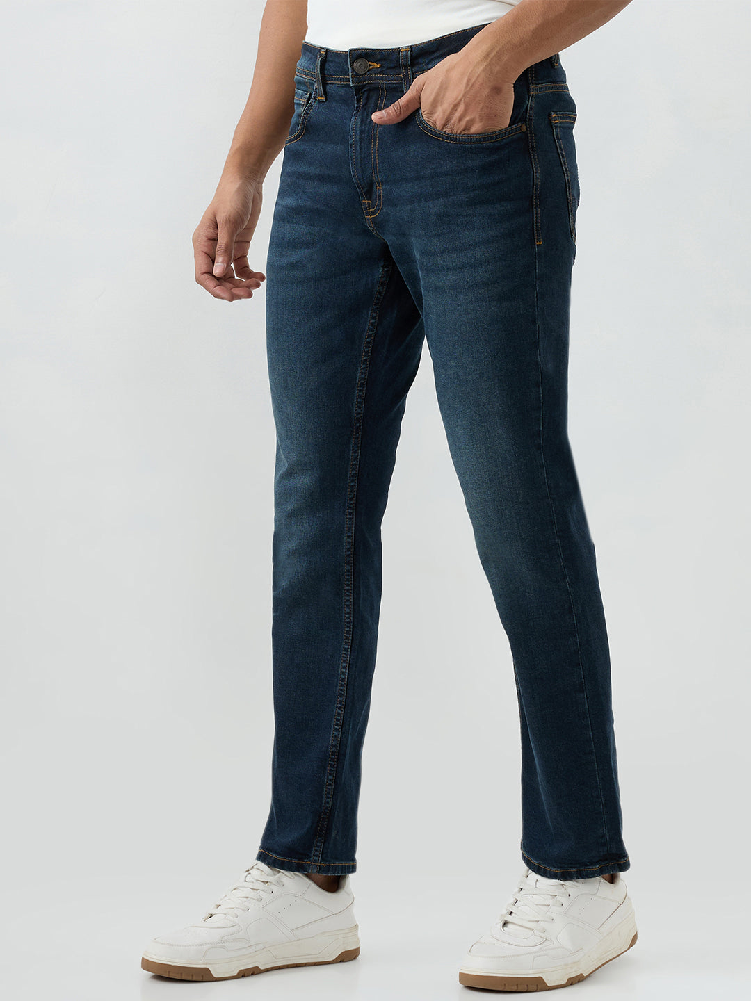 Spykar Mens Jeans Mdch2Be038 Dark Blue