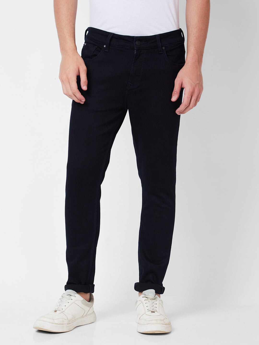 Spykar Mens Jeans Mdkn1Bd018 Raw Blue