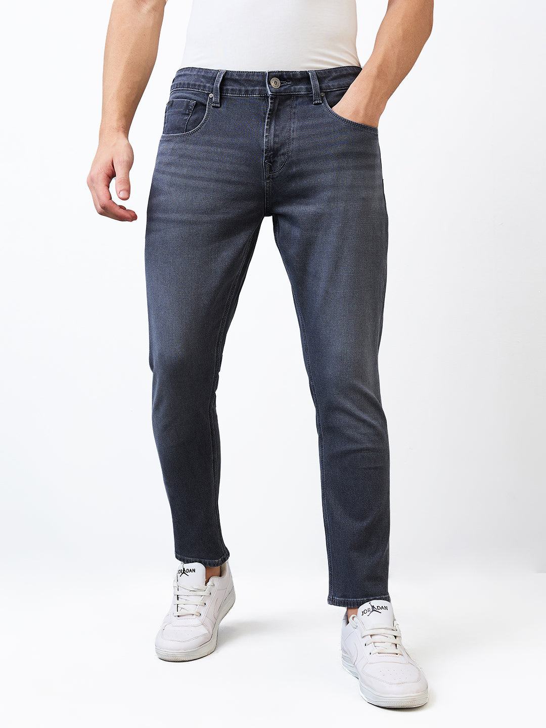 Spykar Mens Jeans Mdkn1Be025 Dark Grey