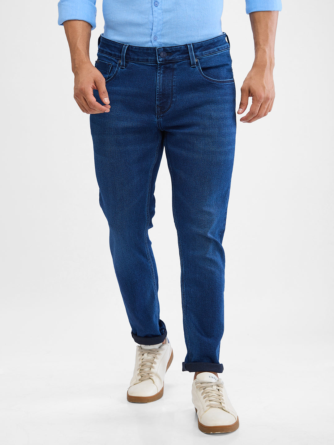 Spykar Mens Jeans Mdkn2Bd024 Dark Blue
