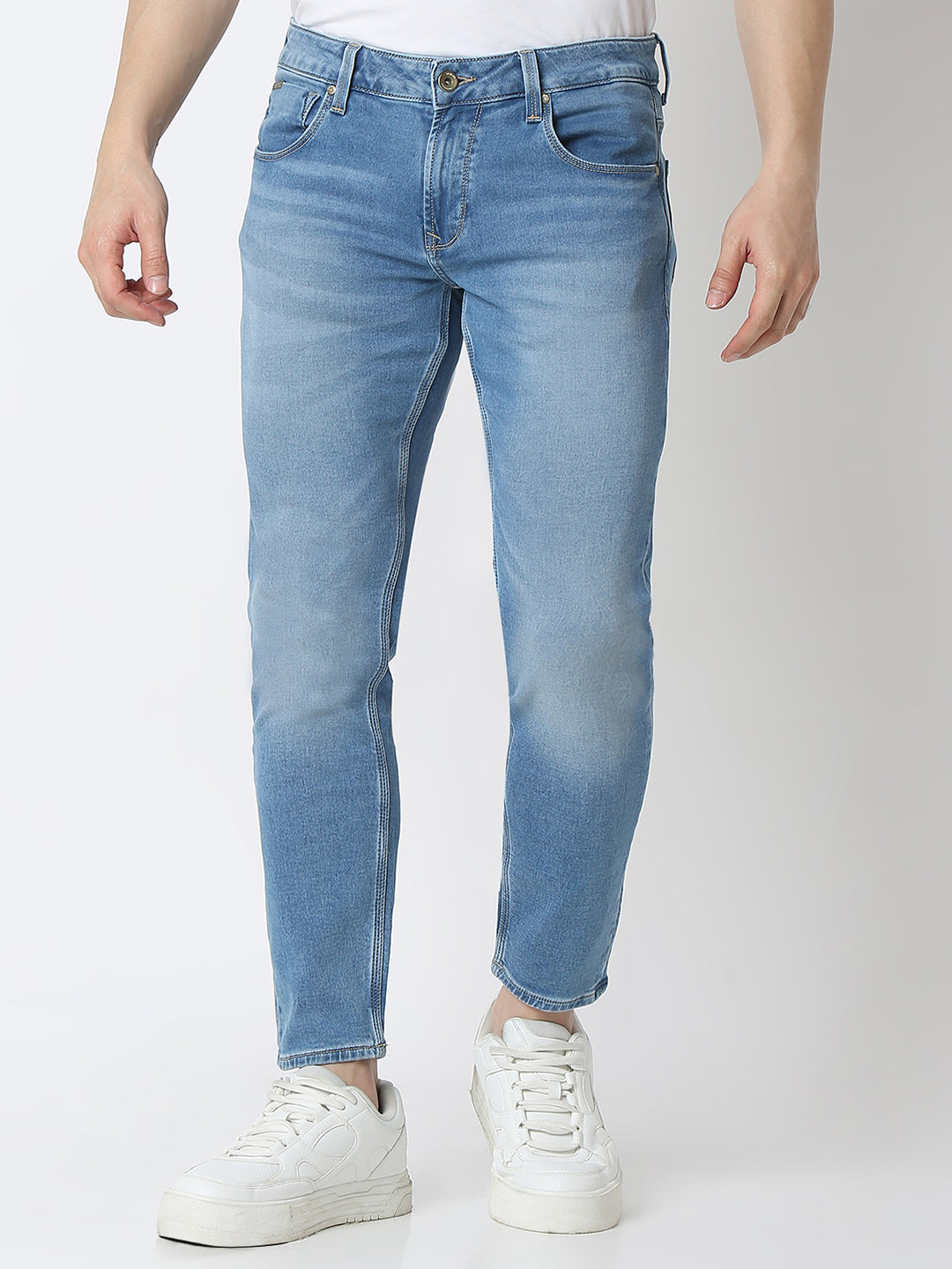 Spykar Mens Jeans Mdkn2Bd039 Light Blue