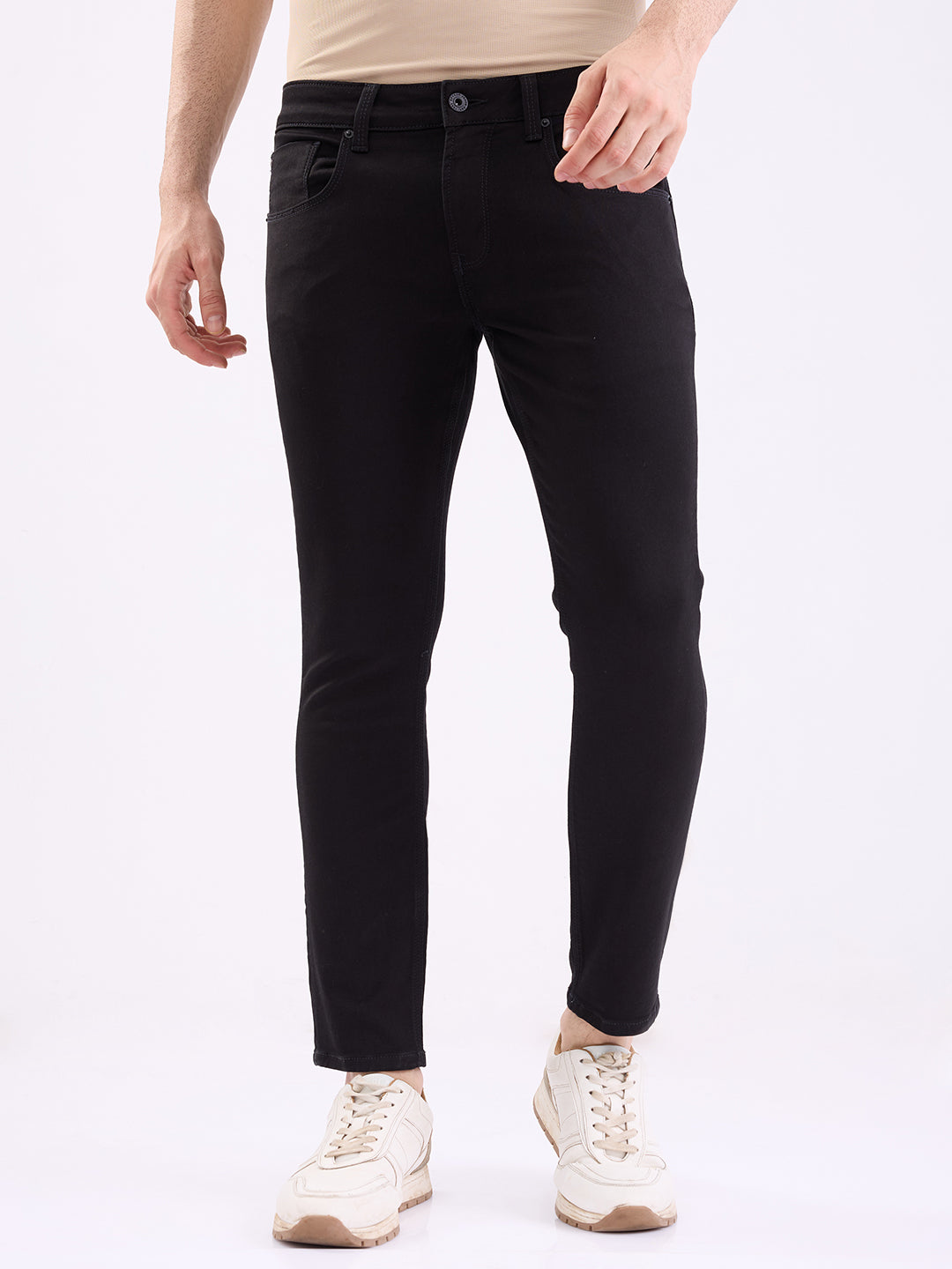 Spykar Mens Jeans Mdkn2Be019 Black