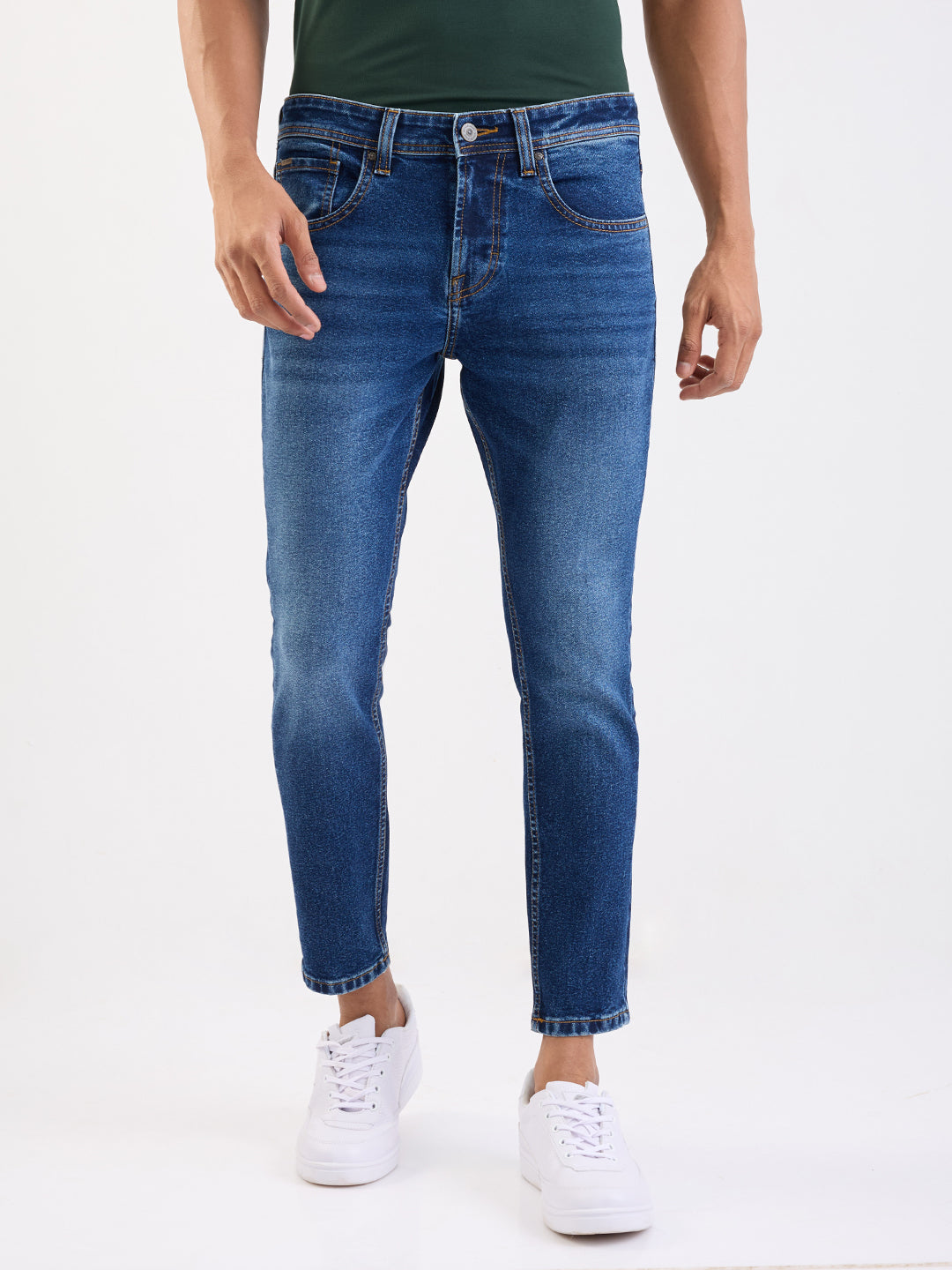 Spykar Mens Jeans Mdkn2Be025 Dark Blue