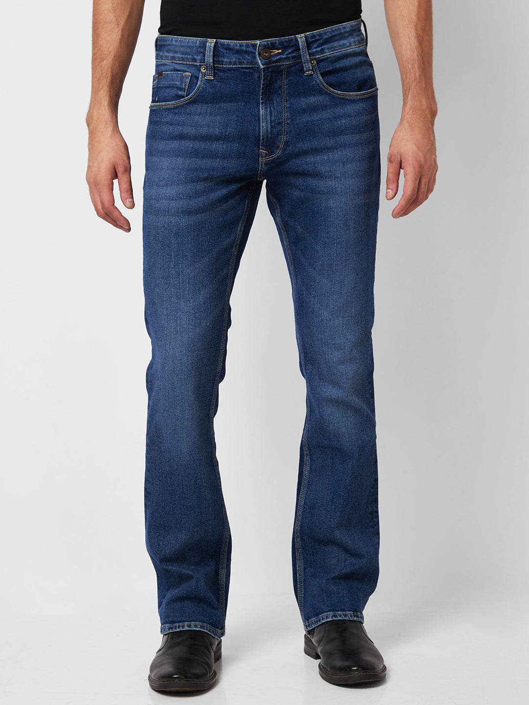 Spykar Mens Jeans Mdraf1Bd004 Dark Blue
