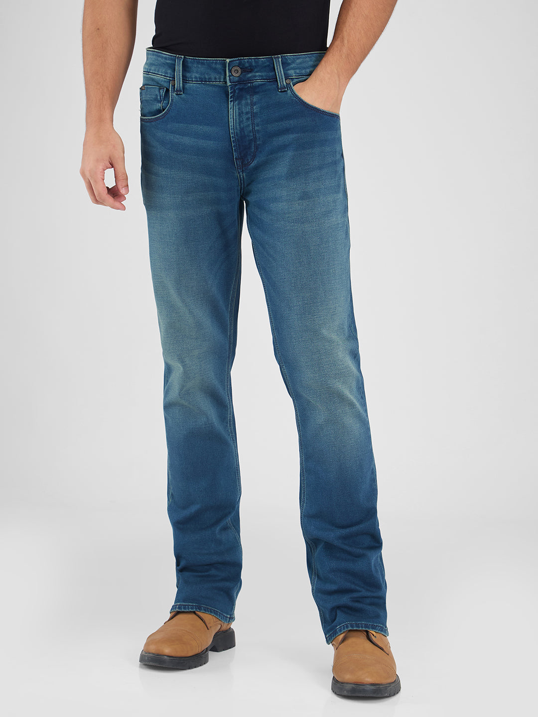 Spykar Mens Jeans Mdraf2Bd004 Tinted Blue