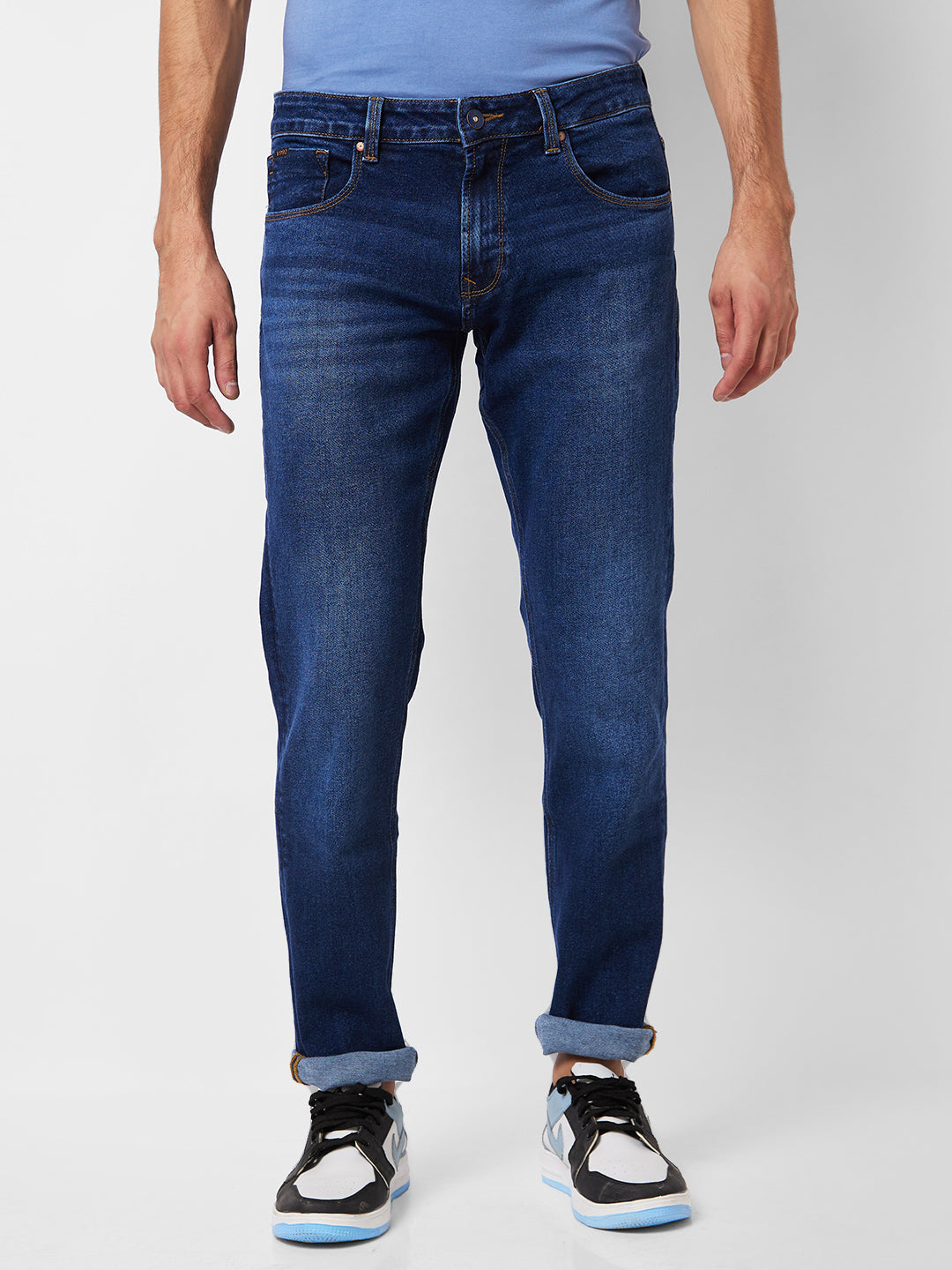 Spykar Mens Jeans Mdrc1Bd005 Dark Blue