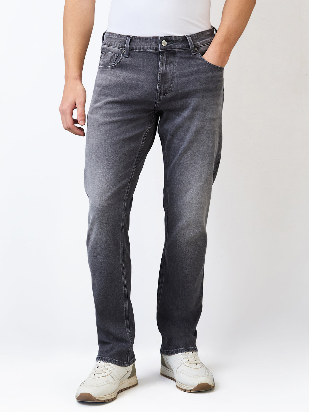 Spykar Mens Jeans Mdrc1Be016 Dark Grey