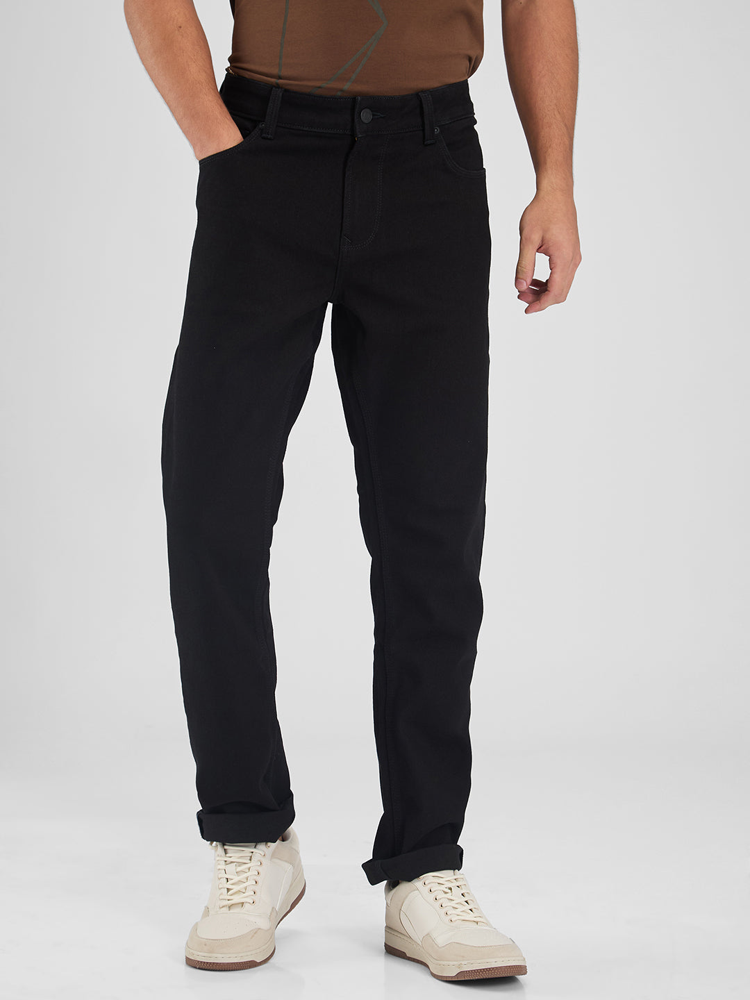 Spykar Mens Jeans Mdrc2Bd007 Black