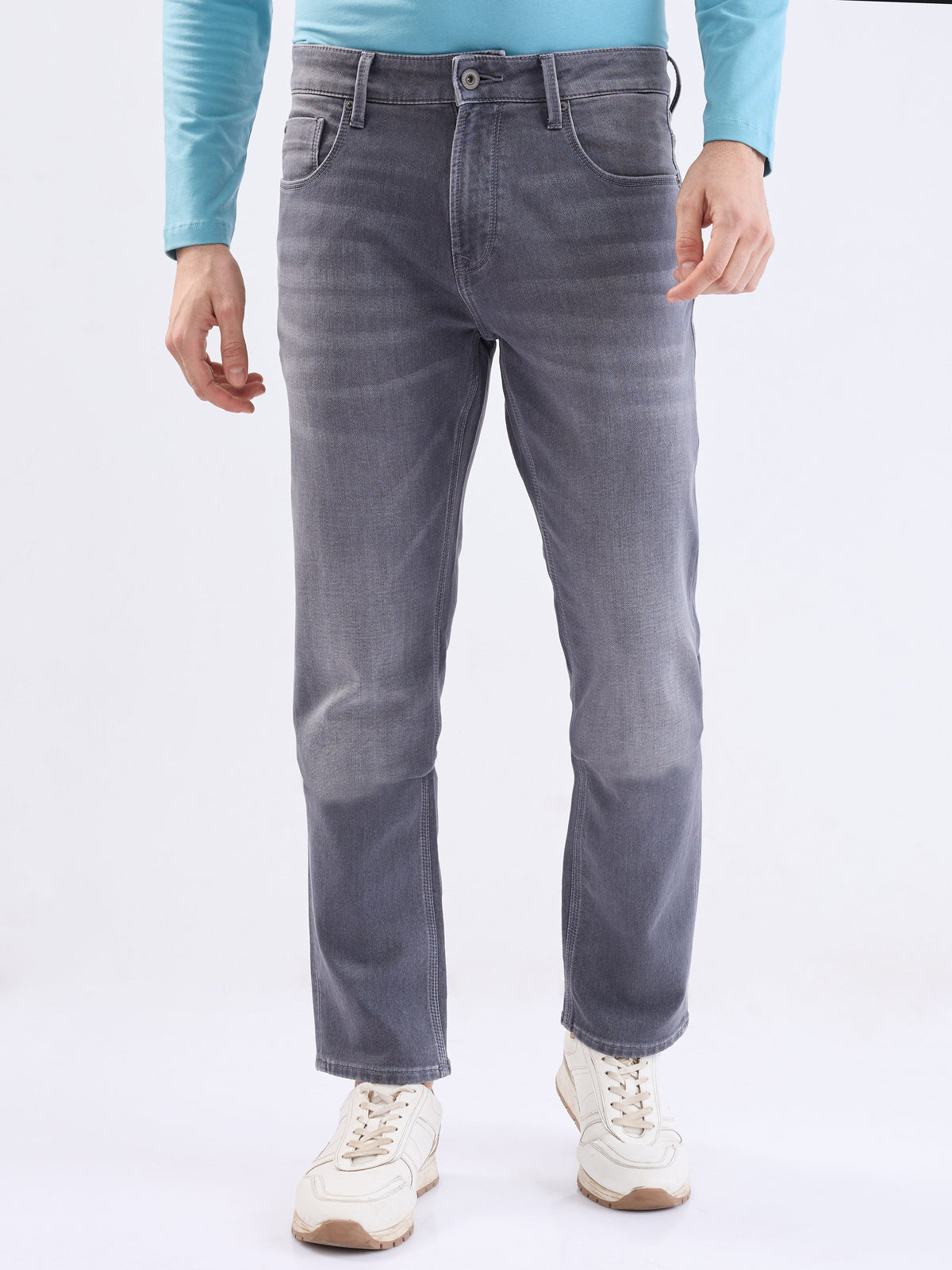 Spykar Mens Jeans Mdrc2Be005 Grey