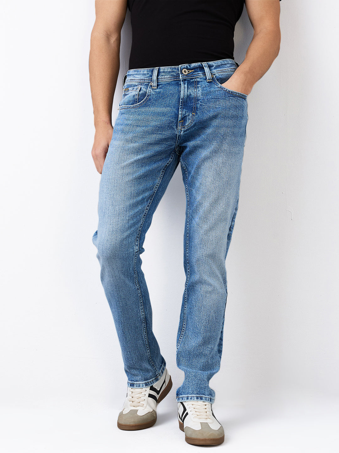 Spykar Mens Jeans Mdro1Be002 Light Blue