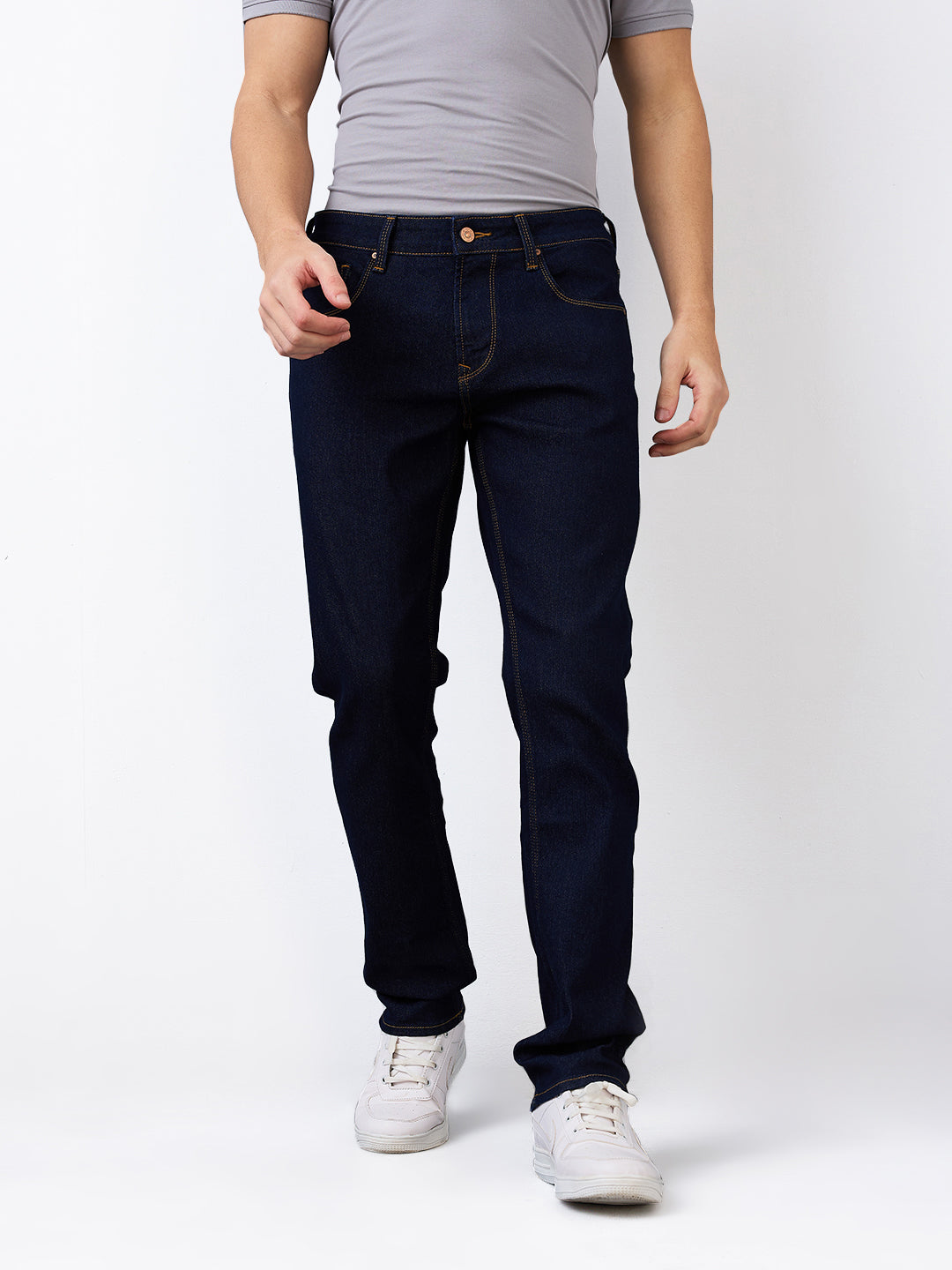 Spykar Mens Jeans Mdro1Be014 Raw Blue