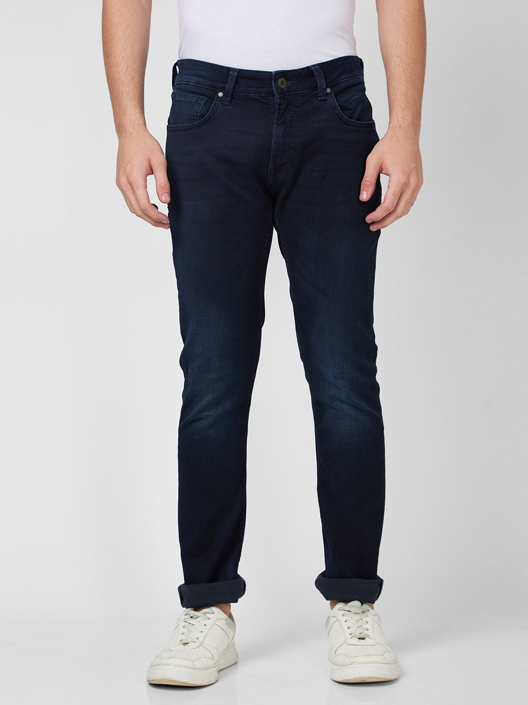 Spykar Mens Jeans Mdro2Bc021 Dark Indigo