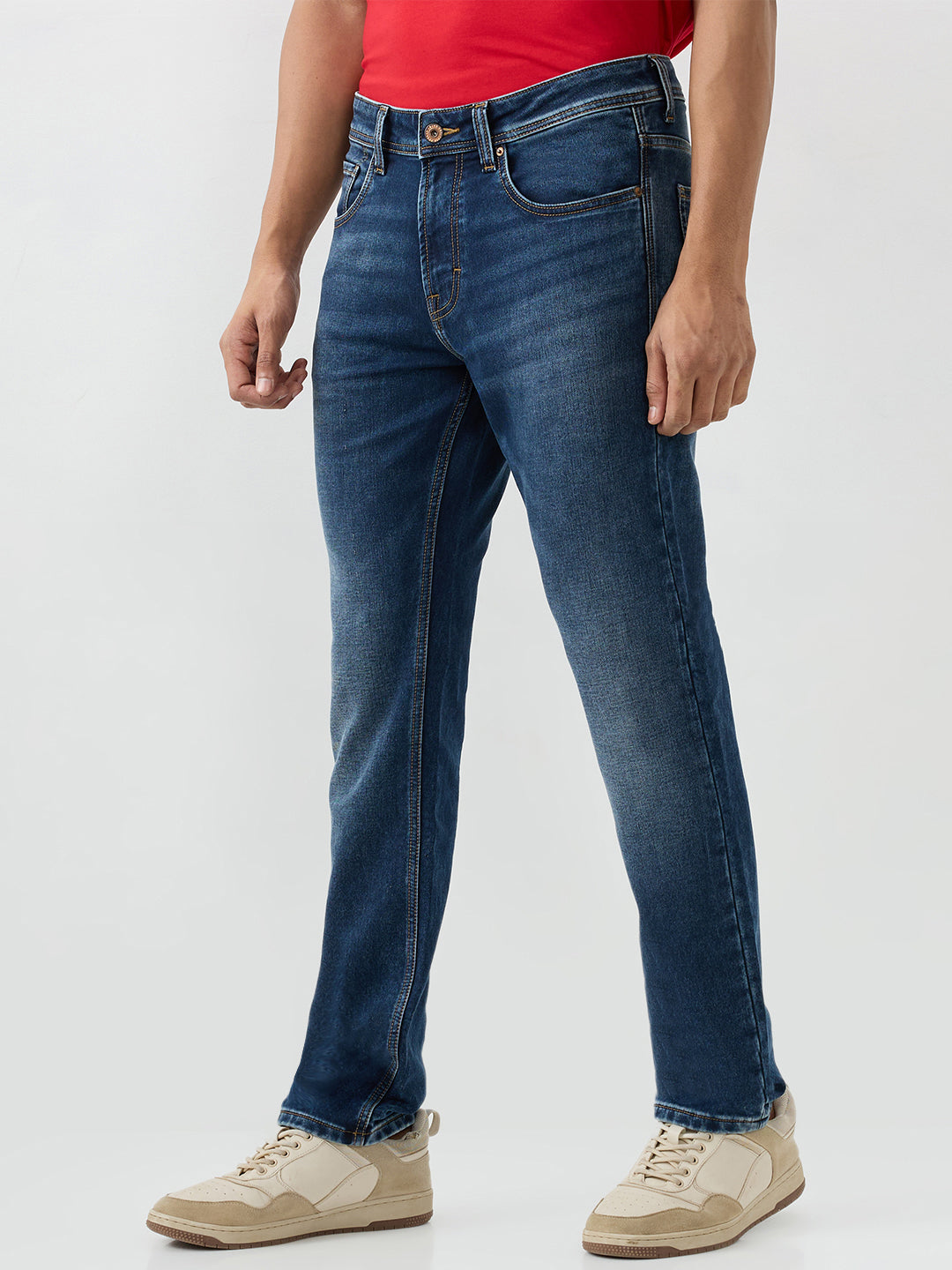 Spykar Mens Jeans Mdro2Be003 Dark Blue