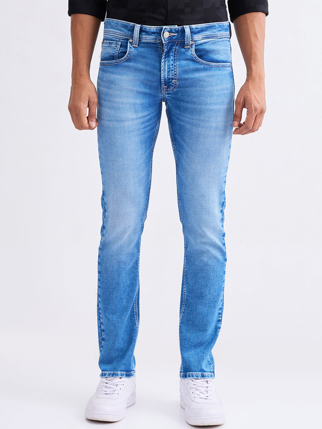 Spykar Mens Jeans Mdro2Be007 Light Blue