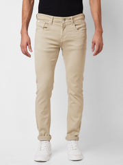 Spykar Mens Jeans Mdskn1Bd045 Beige
