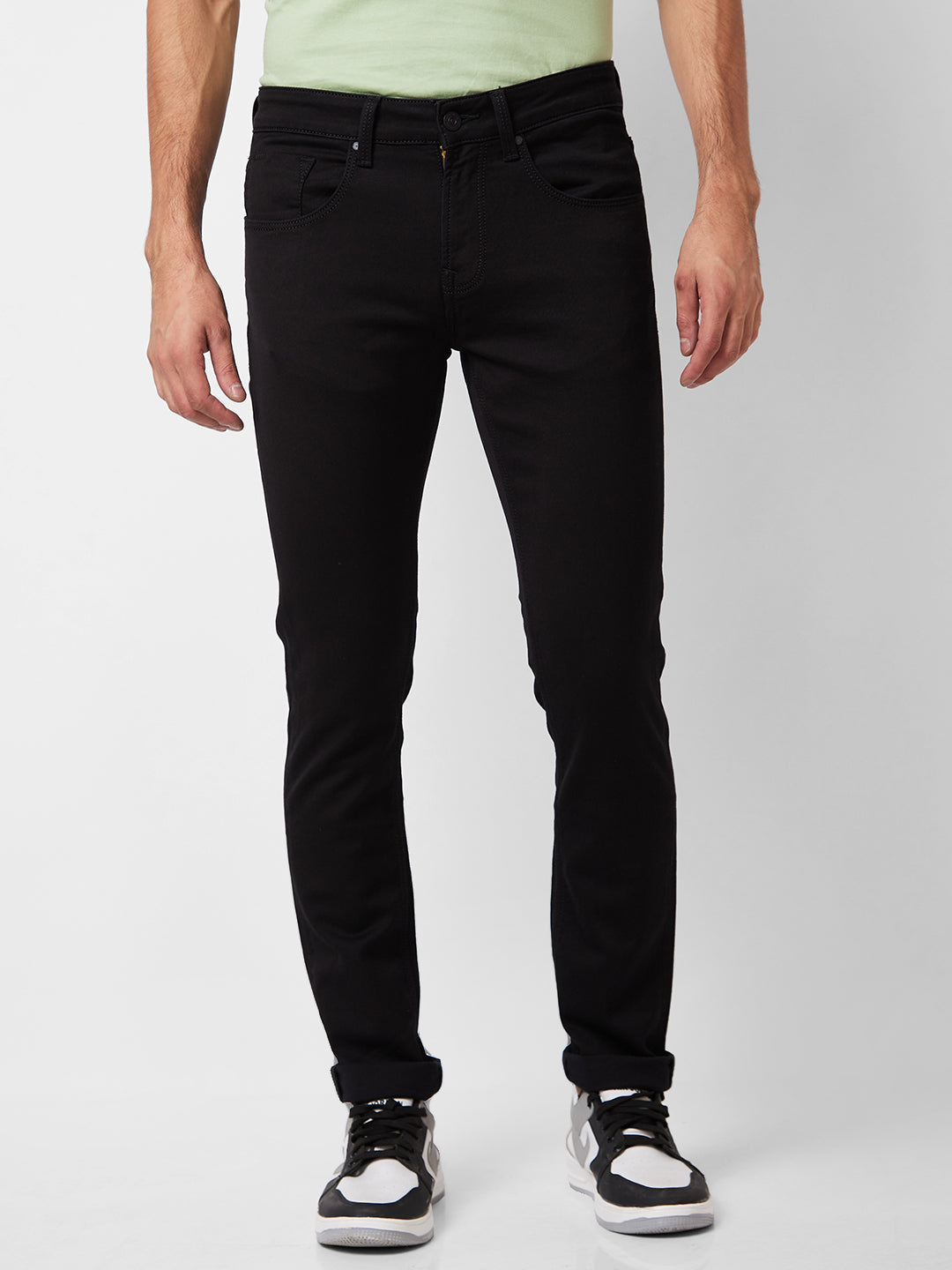 Spykar Mens Jeans Mdskn1Bd052 Black