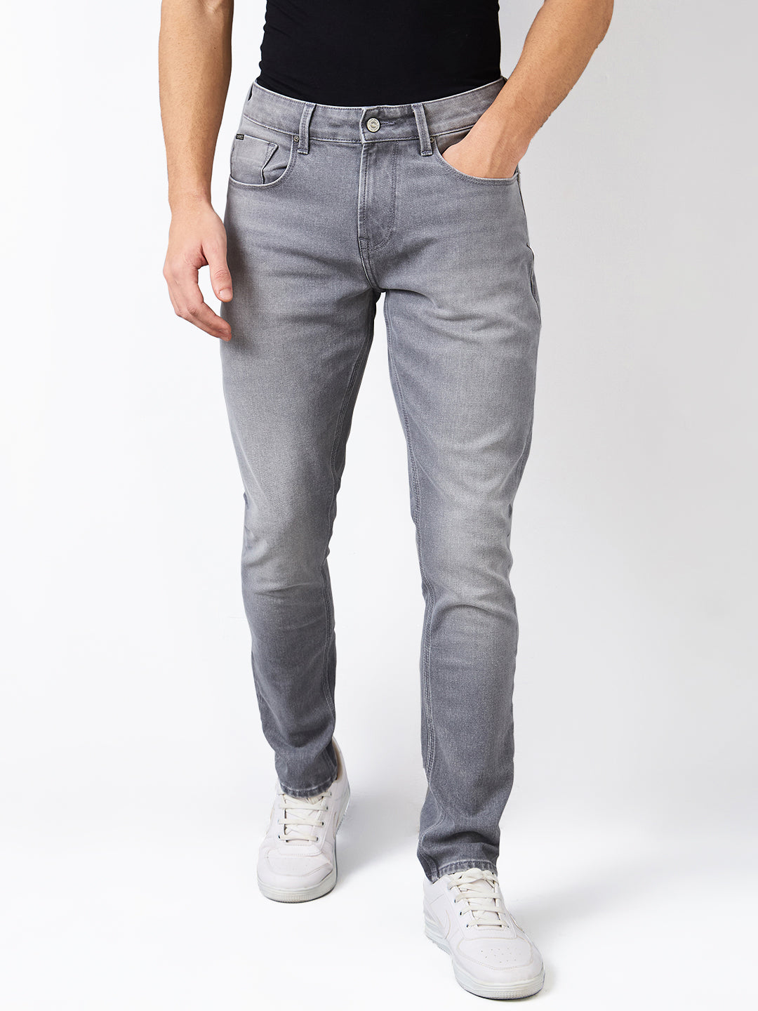 Spykar Mens Jeans Mdskn1Be021 Light Grey