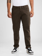 Spykar Mens Jeans Mdskn2Bd025 Dark Olive