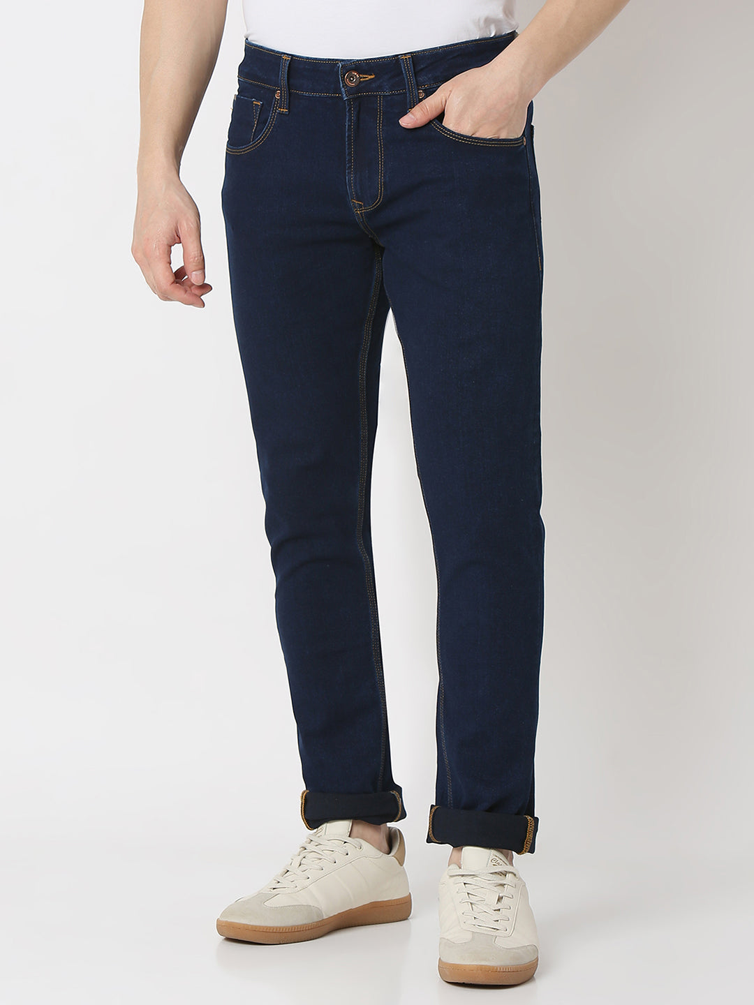 Spykar Mens Jeans Mdskn2Bd044 Raw Blue