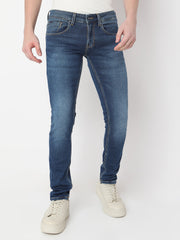 Spykar Mens Jeans Mdskn2Bd047 Dark Blue
