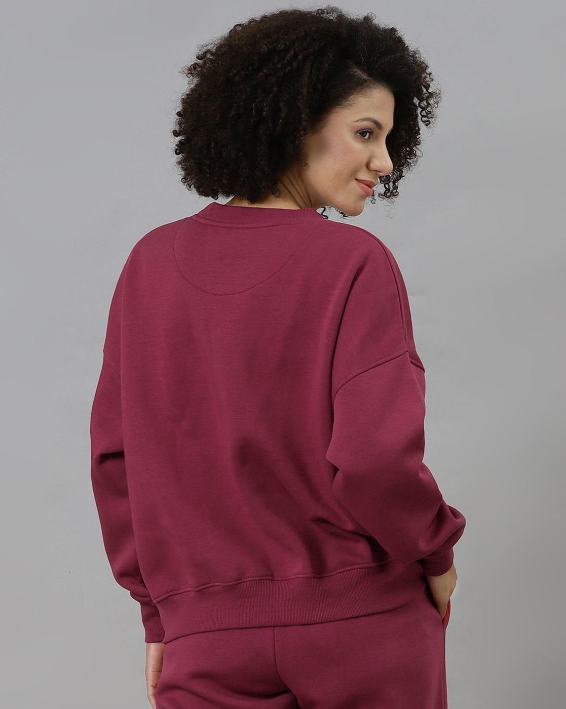 Bio World Ladies Western Sweat Shirt Mfywswts002102 Cranberry