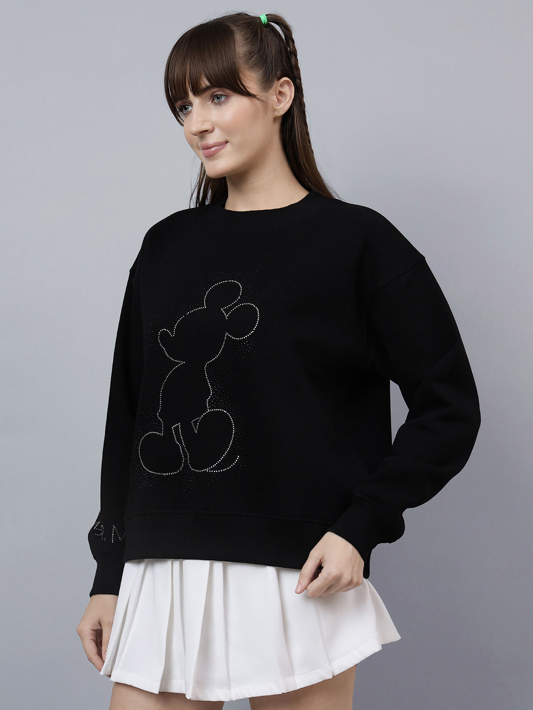 Bio World Ladies Western Sweat Shirt Mfywswts005026 Black