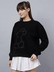 Bio World Ladies Western Sweat Shirt Mfywswts005026 Black