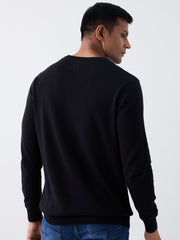 Spykar Mens Pullover Mfklw2Bd036 Black