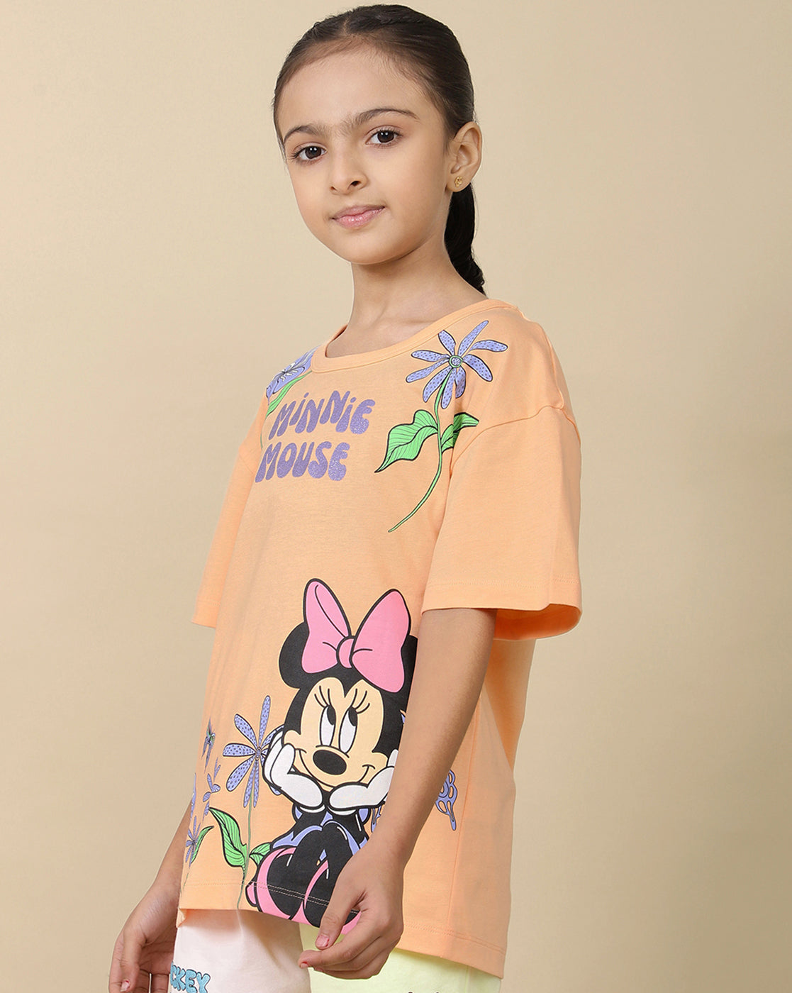 BIO WORLD GIRLS T-SHIRT H/S MFKGTSRT002517 PEACH FUZZ
