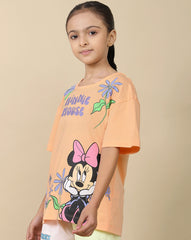 BIO WORLD GIRLS T-SHIRT H/S MFKGTSRT002517 PEACH FUZZ