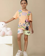 BIO WORLD GIRLS T-SHIRT H/S MFKGTSRT002517 PEACH FUZZ