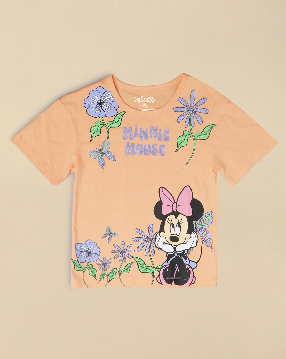 BIO WORLD GIRLS T-SHIRT H/S MFKGTSRT002517 PEACH FUZZ