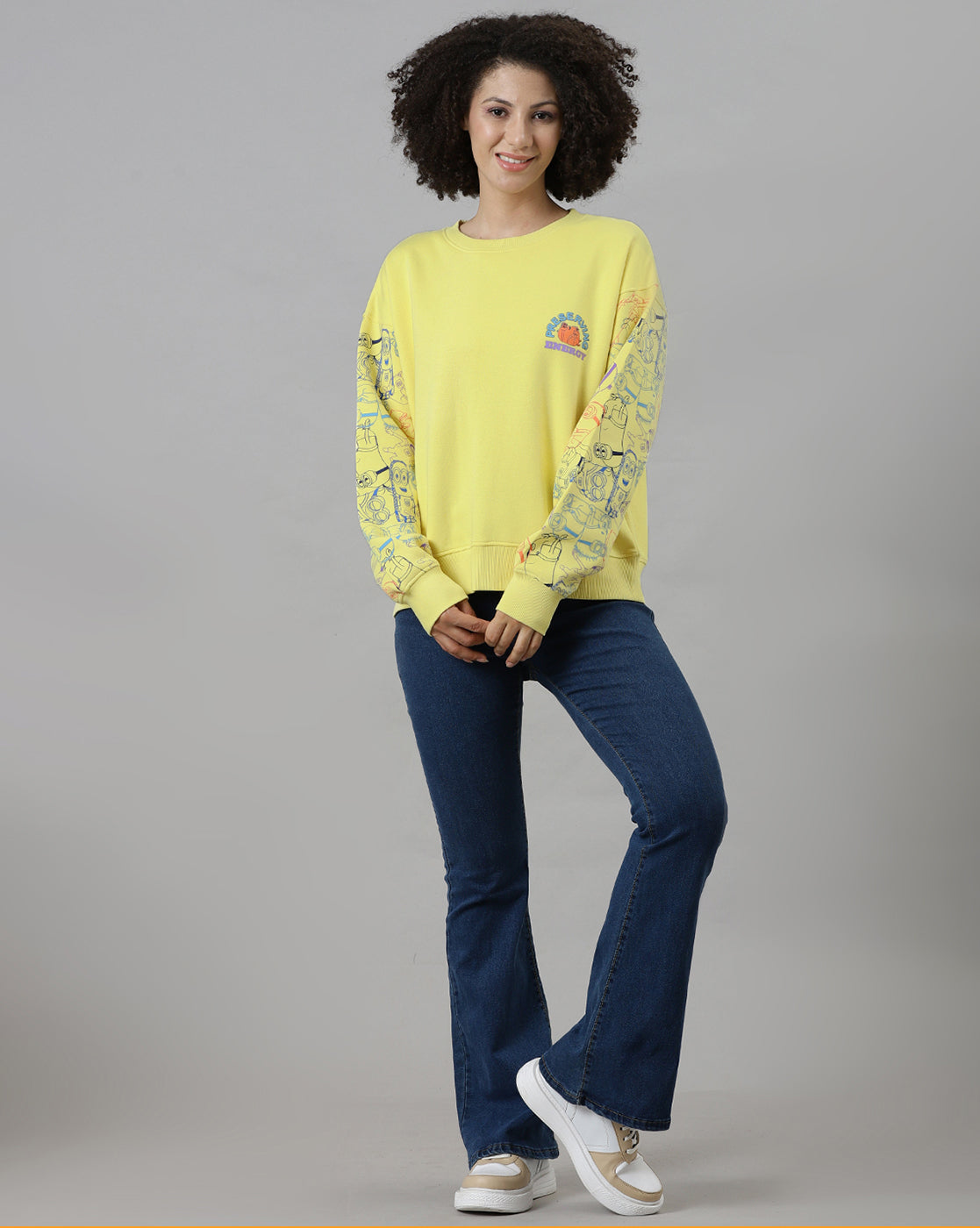 Bio World Ladies Western Sweat Shirt Minywswts002104 Panna Cotta