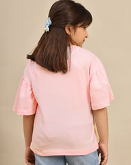 BIO WORLD GIRLS T-SHIRT H/S MINKGTSRT002601 CRYSTAL PINK