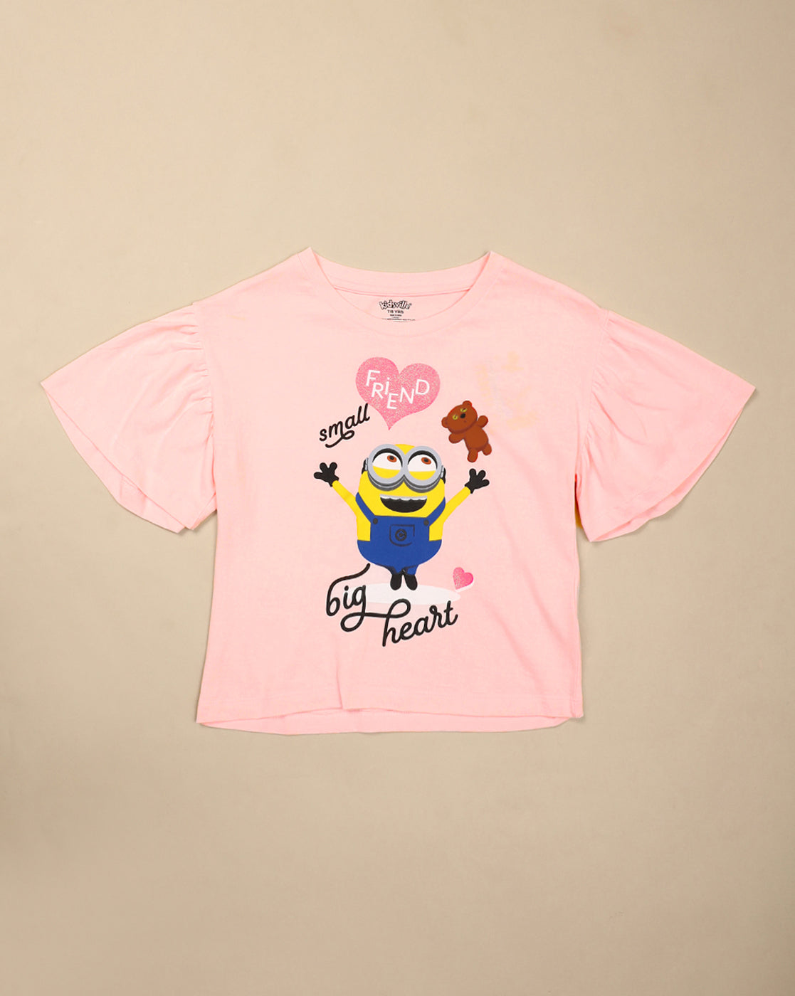 BIO WORLD GIRLS T-SHIRT H/S MINKGTSRT002601 CRYSTAL PINK