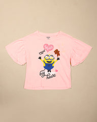 BIO WORLD GIRLS T-SHIRT H/S MINKGTSRT002601 CRYSTAL PINK