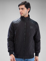 Spykar Mens Jacket F/S Mjkhw2Bd027 Jet Black