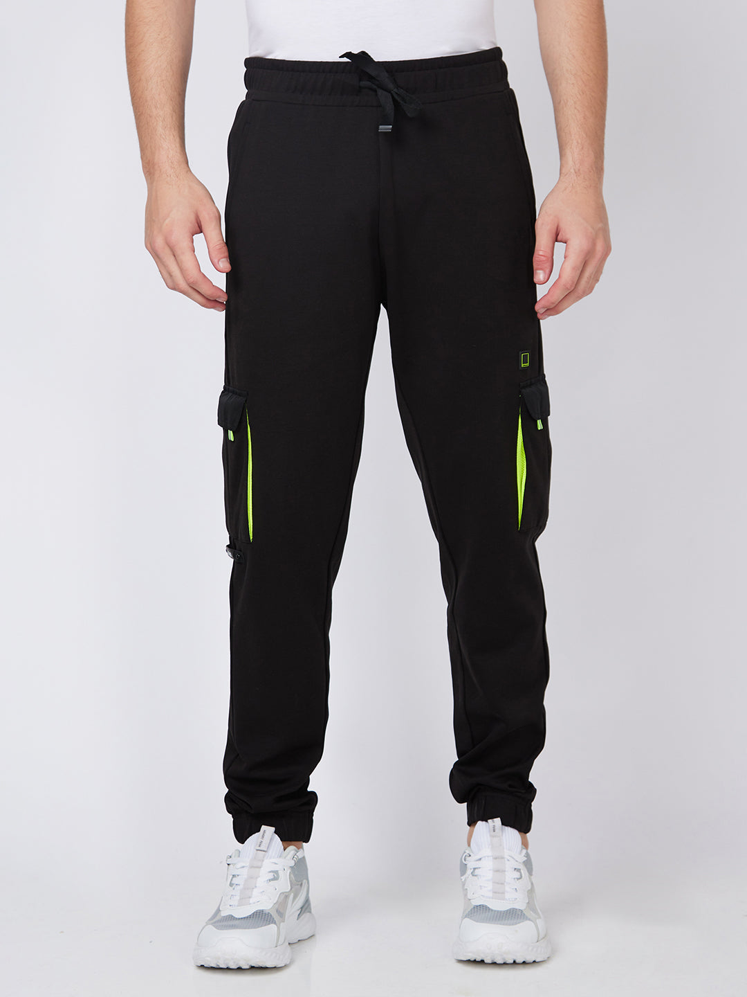 Spykar Mens Pajama Mkjog2Bc007 Black