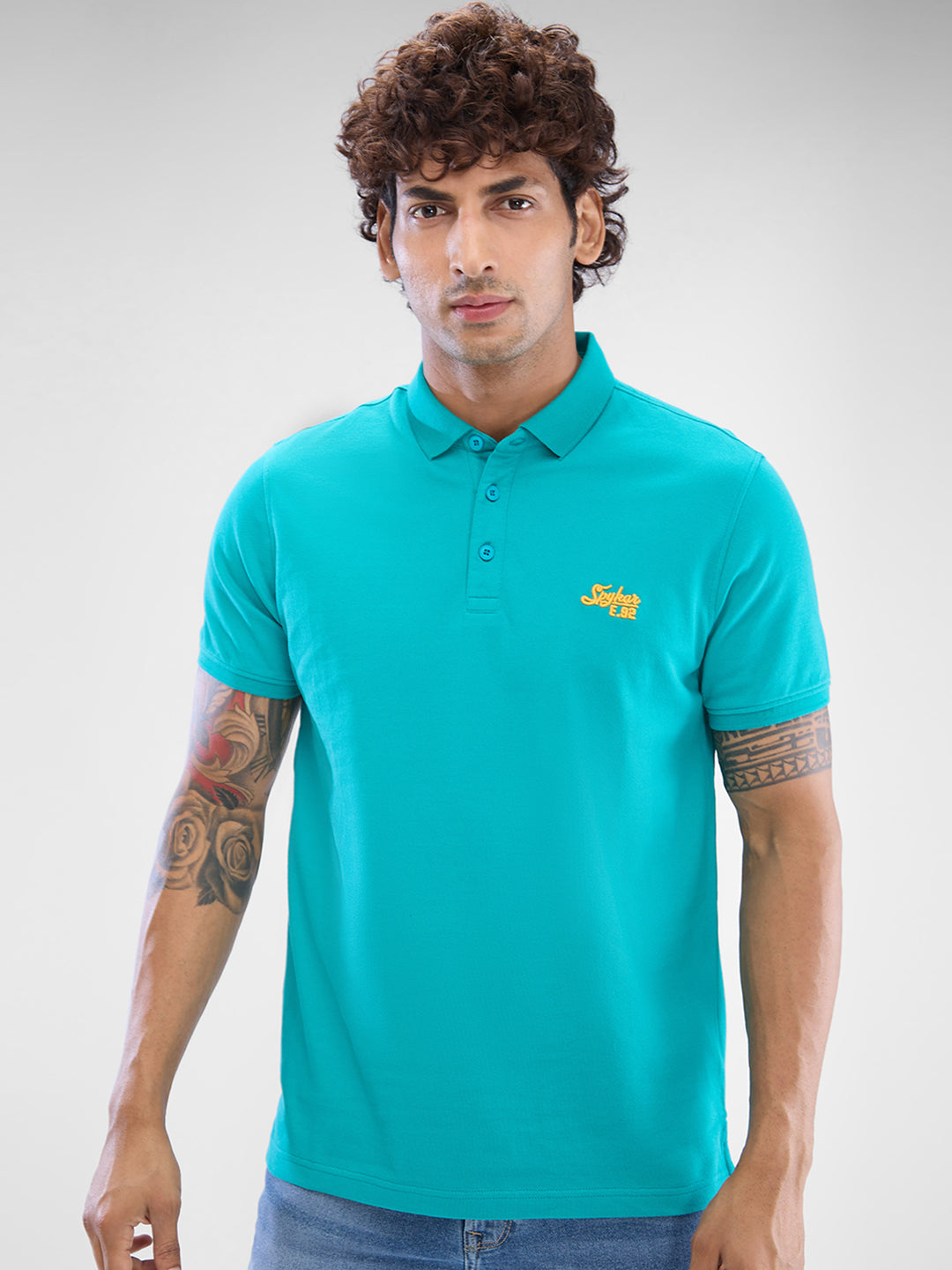 Spykar Mens T-Shirt H/S Mktbp2Bd027 Dynasty Green