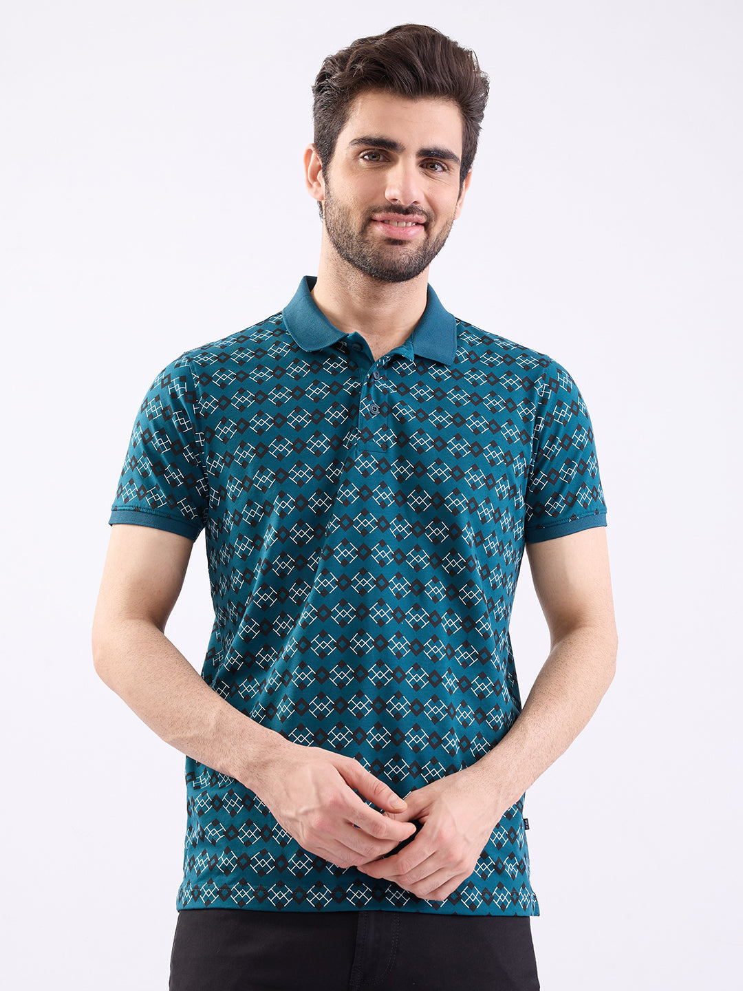 SPYKAR MENS T-SHIRT F/S MKTFP2BE029 TEAL GREEN