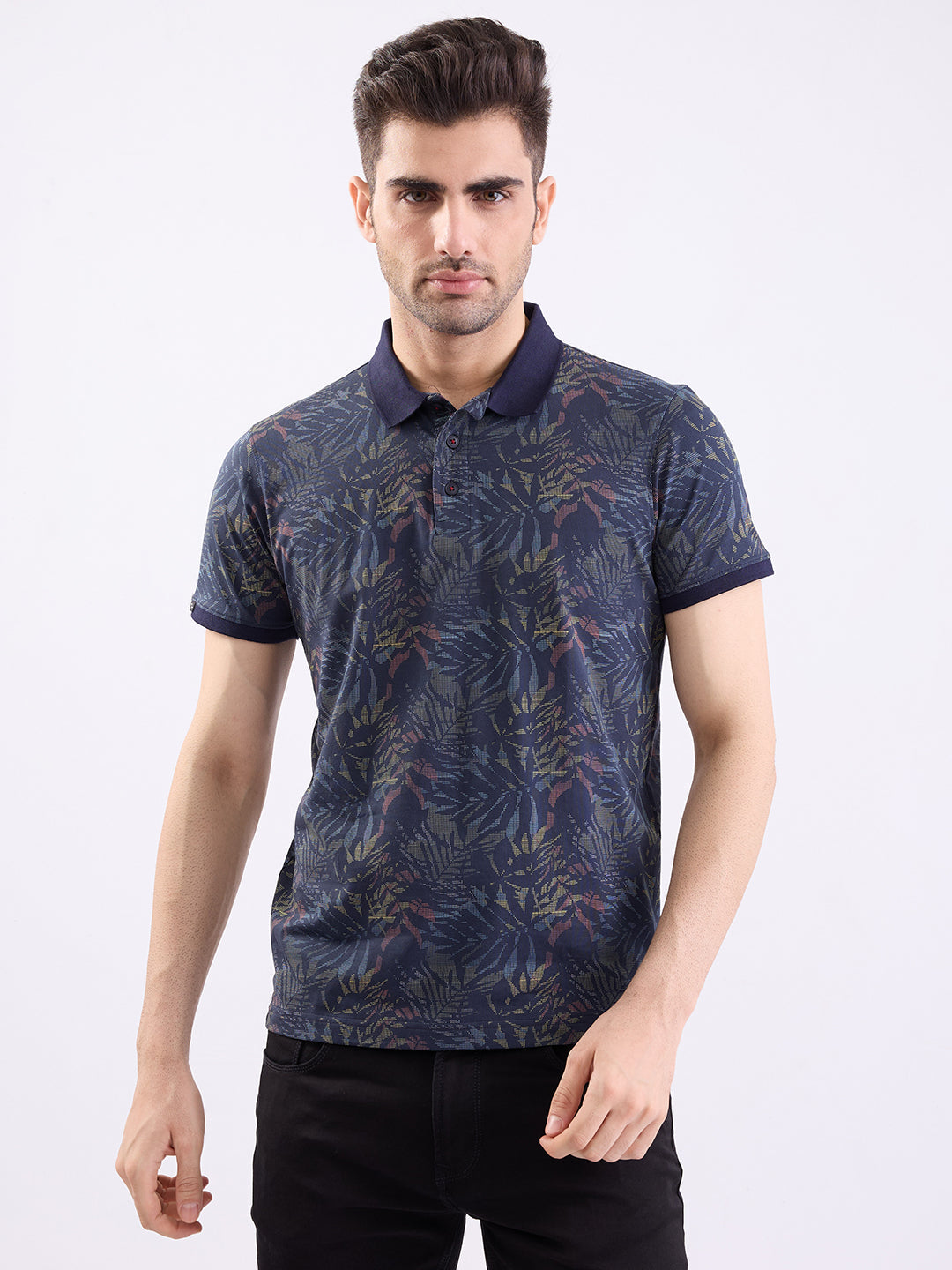 SPYKAR MENS T-SHIRT F/S MKTFP2BE033 BLACK