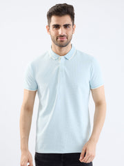 SPYKAR MENS T-SHIRT F/S MKTFP2BE053 SOFT BLUE