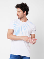 Spykar Mens T-Shirt H/S Mktft1Bd102 White