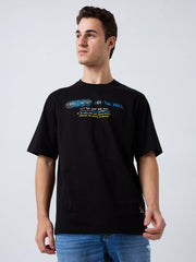 Spykar Mens T-Shirt H/S Mktft1Be148 Black - Goyalsons ShopMax